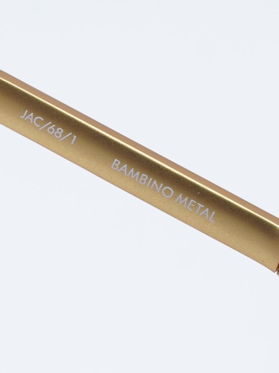 Jacquemus BAMBINO METAL JAC/68 C1 Sunglasses Gold Cat Eye Frame, Brown Lenses - Picture 7 of 13